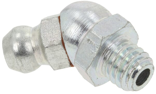 Smørenippel M6 45°