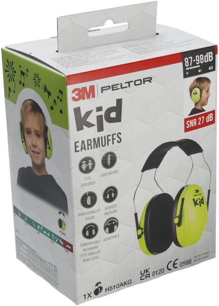 3M Høreværn til børn 27 dB, neongrøn