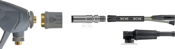 Hankobling ST-247 x 1/4" udvendigt gevind, rustfrit stål