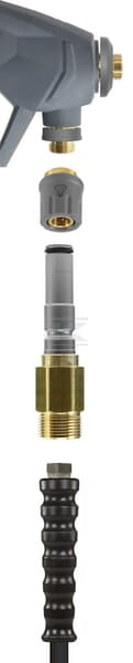 Hankobling ST-247 M22x1,5 udvendig gevind rustfrit stål