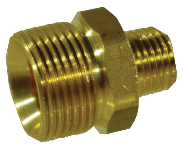 Nippel dobbelt han M22x1/4" til højtryksrenser