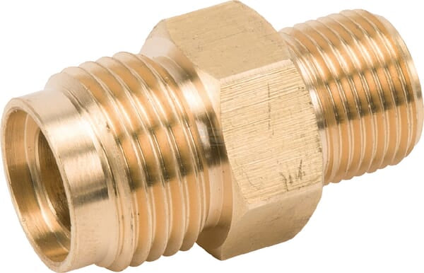 Nippel 2xhan 3/8" x 1/2" - Dobbeltnippel