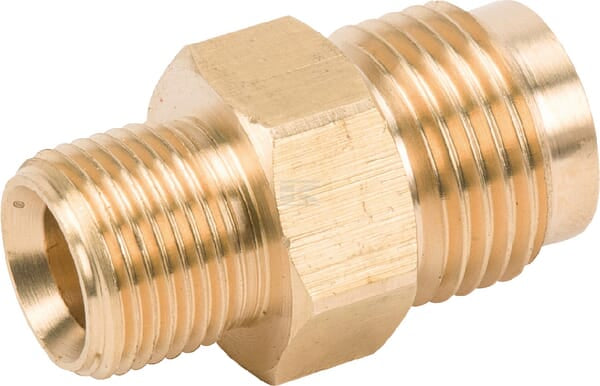 Nippel 2xhan 3/8" x 1/2" - Dobbeltnippel