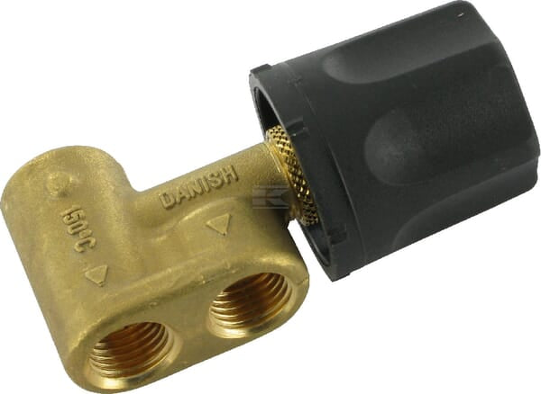 Nåleventil 1/4" med 2 udgange