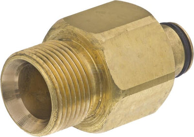 Adapter K-Lock TR22 indv. gevind x M22x1,5 udv. gevind, messing