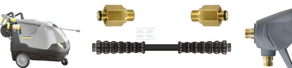 Adapter K-Lock TR22 indvendig x 3/8" udvendig, messing