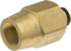 Adapter K-Lock TR22 indvendig x 3/8" indvendig gevind, messing