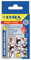 Pentel Dækkridt gult 12 stk.