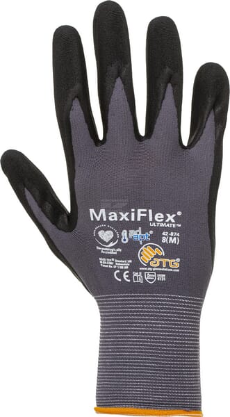 MaxiFlex 34-874 Montagehandske med Høj Fingerføling, Str. 10