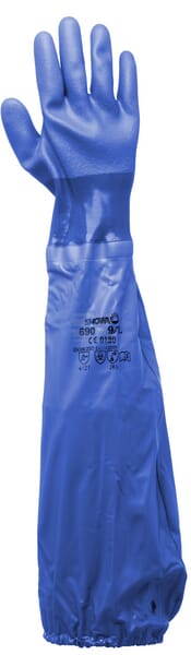 Showa Kemikalieresistent Handske med Bomuldsfor, 65 cm