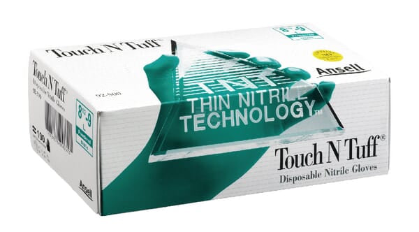 Ansell Engangshandsker TouchNTuff® 92-500, str. S (6.5-7), 100 stk.