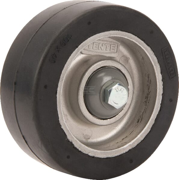 Tente Hjul 100 mm med fast plade