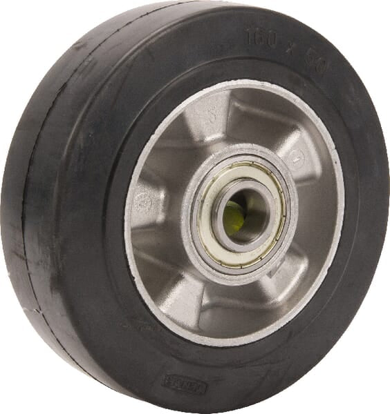 Tente Hjul 160 mm med fast plade