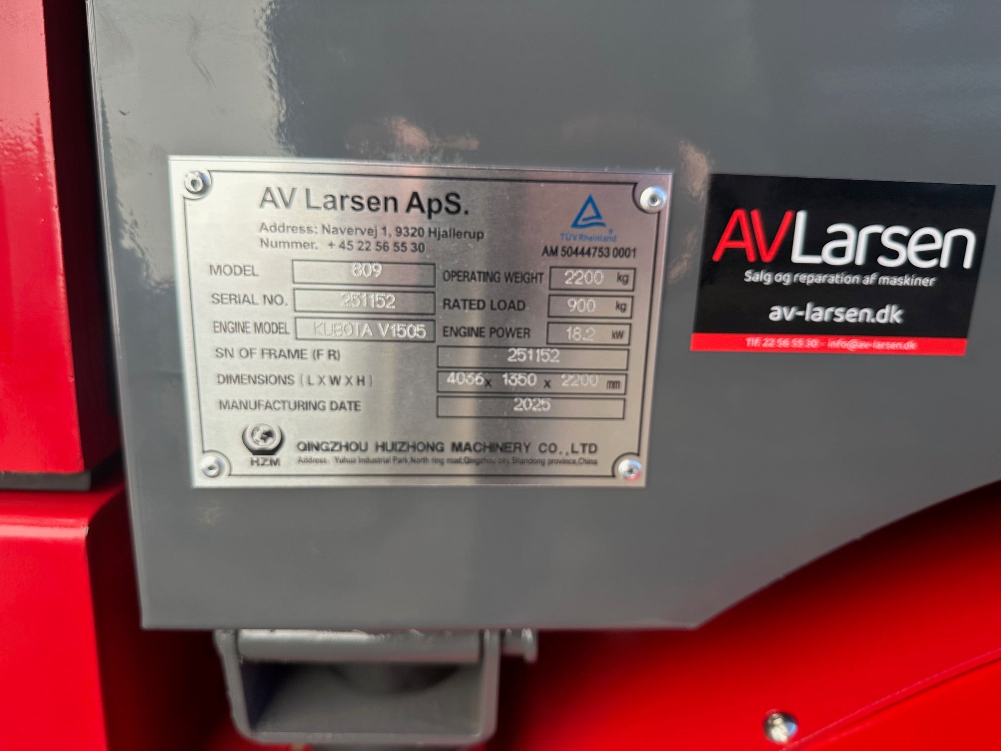 HZM  809 Minilæsser uden kabine