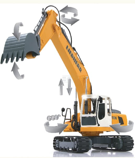 Jamara Liebherr R936 gravemaskine fjernstyret