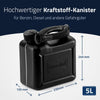 Hünersdorff Jerrycan 5 L, sort plast