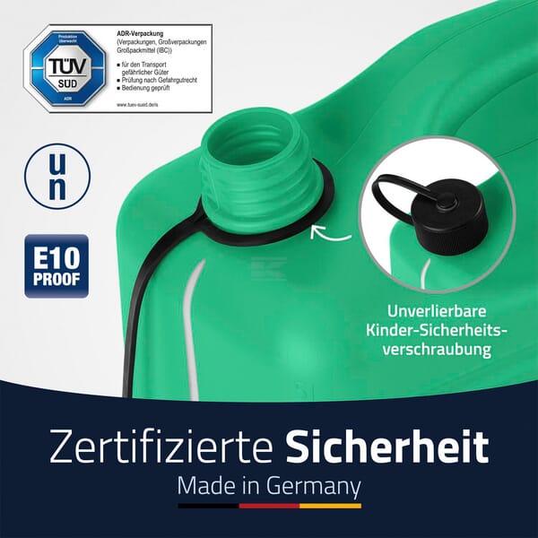 Hünersdorff Jerrycan 5 L Grøn Plastik