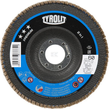 Tyrolit Lamelskive PREMIUM 125x22,2 ZA 60Q-B