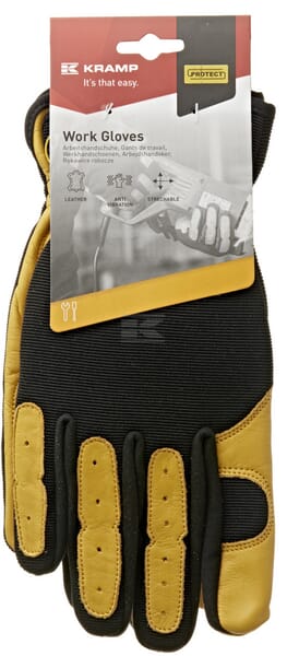 HyFlex Vibrationshandske 4.001 oksehud/spandex str. 9/L