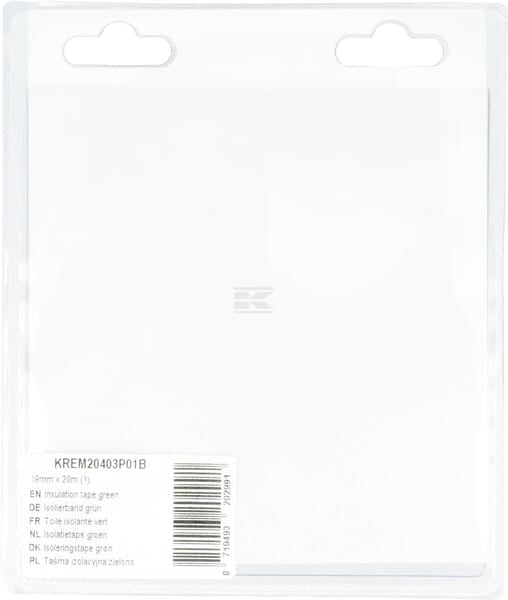 Isoleringstape Grøn 19 mm x 20 m