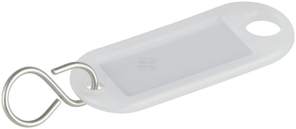 Nøglering hvid (10 stk.)