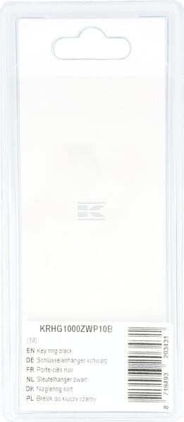 Nøglering Sort 10-pak