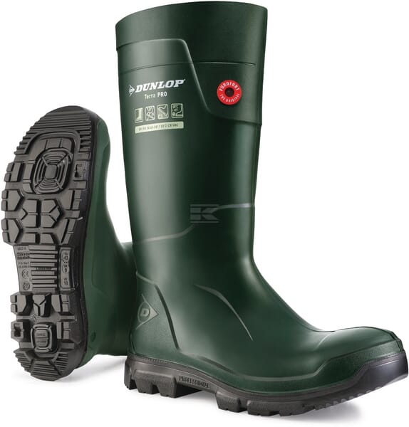 Dunlop TerraPRO Gummistøvler Grøn, Størrelse 37