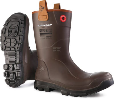 Dunlop RigPRO FS Gummistøvler Mørkebrun str. 37