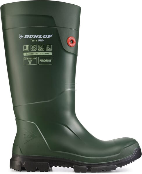 Dunlop TerraPRO FS Gummistøvle Grøn, Str. 37