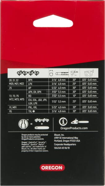 Oregon Savkæde 3/8" 1,3mm 55 DL Duracut til motorsave