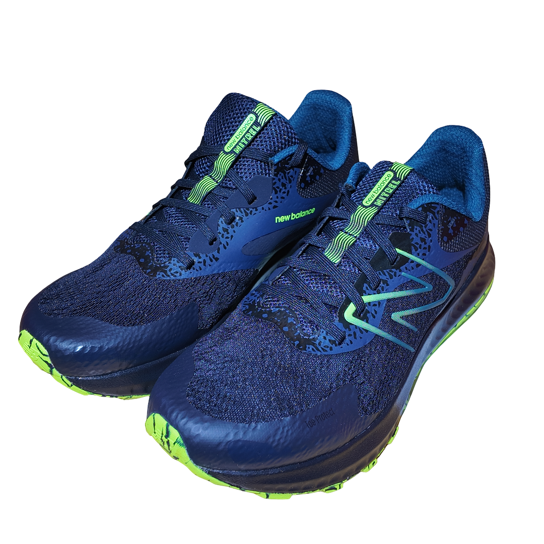 New Balance herre DynaSoft Nitrel V5 i blå/grønt mesh løbesko