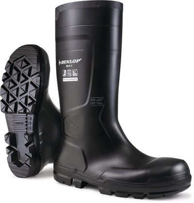 Dunlop Work-it FS Sort Gummistøvle, Størrelse 37
