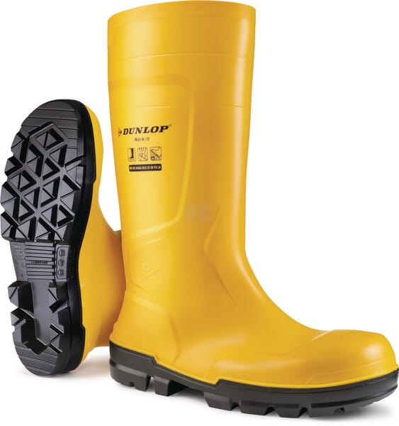 Dunlop Work-it FS Gummistøvle Gul Str. 37