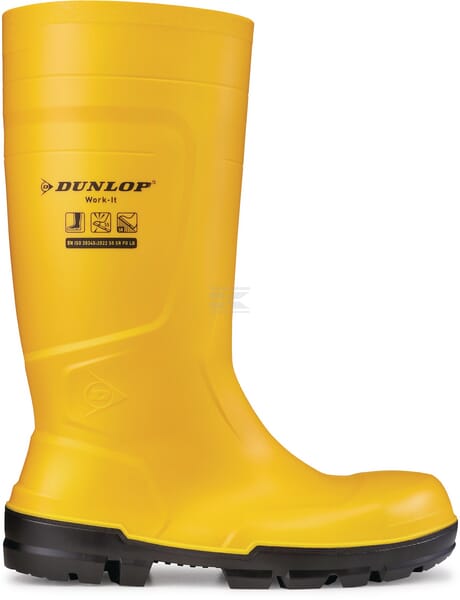 Dunlop Work-it FS Gummistøvle Gul Str. 37