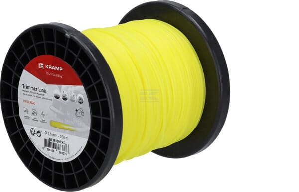 Kramp Trimmersnøre Gul Rund 1,6 mm 100 m