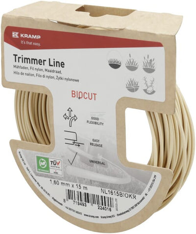 Biocut Starch Trimmersnøre Ø1,6 mm, 15 meter rund