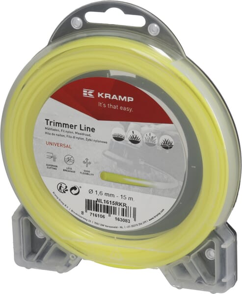 Trimmersnøre Gul Rund 1,6 mm 15 m