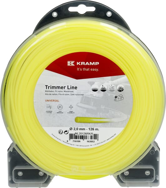 Kramp Trimmersnøre Gul Rund 2,0 mm 126 m