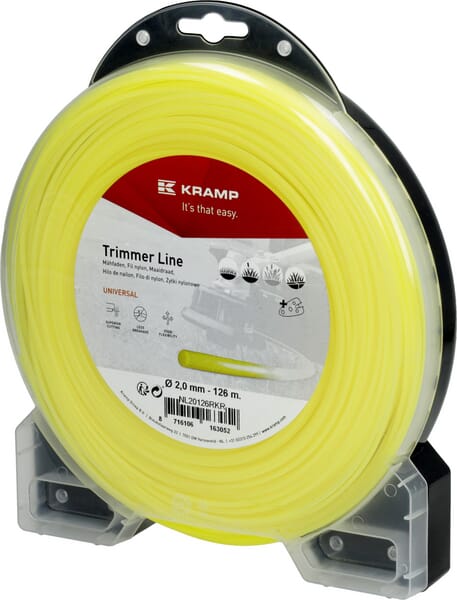 Kramp Trimmersnøre Gul Rund 2,0 mm 126 m
