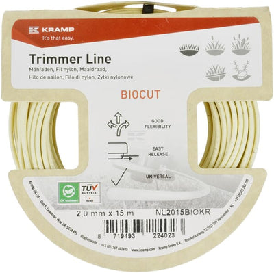 Biocut Starch Trimmersnøre Ø2,0 mm, 15 meter rund