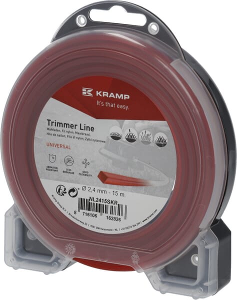 Kramp Trimmersnøre 4kt 2,4 mm x 15 m