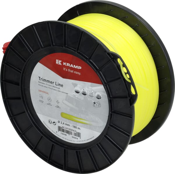 Kramp Trimmersnøre Gul Rund 2,4 mm 180 m