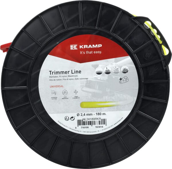 Kramp Trimmersnøre Gul Rund 2,4 mm 180 m