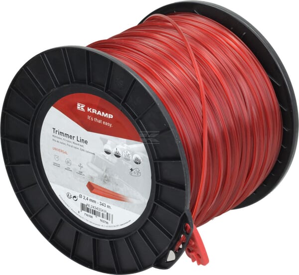 Kramp Trimmersnøre 4-kantet 2,4 mm x 343 m