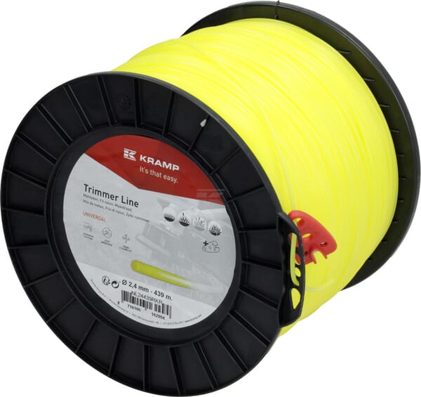 Kramp Trimmersnøre Gul Rund 2,4 mm 439 m