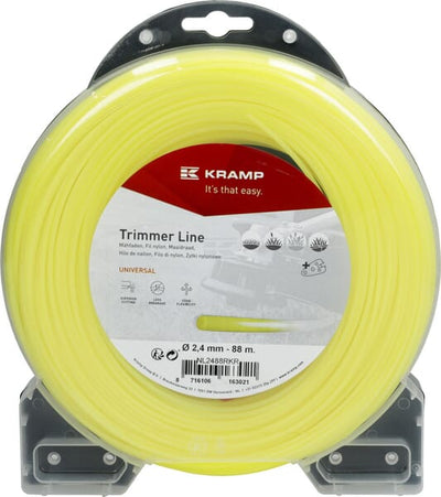 Kramp Trimmersnøre Rund Gul 2,4 mm x 88 m