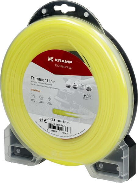 Kramp Trimmersnøre Rund Gul 2,4 mm x 88 m