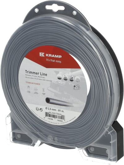 Kramp Trimmersnøre Titanium Rund 2,5 mm x 81 m