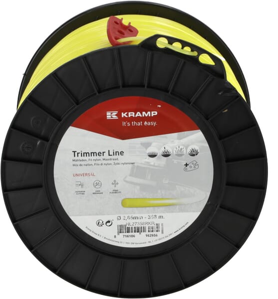 Trimmersnøre Gul Rund 2,65 mm 358 m