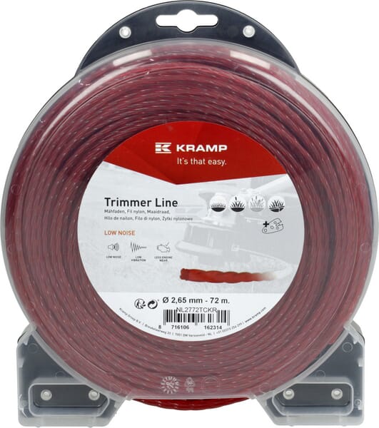 Trimmersnøre TC 2,65 mm 72 m, med snørreskærer